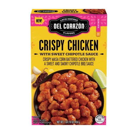 Del Corazon Crispy Chicken with Sweet Chipotle Sauce, 16 oz (Frozen Meal)