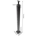 thumbnail image 4 of Cable Railing Post Railing Column 36"x2"x2" Level drilled Post Adjustable Top, 4 of 17