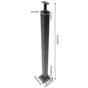 Miumaeov Cable Railing Post Deck Railing Garden Fencing Accessories Stainless 36*2*2 In