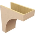 thumbnail image 5 of 10"W x 20"D x 20"H Classic Stockport Rough Cedar Woodgrain TimberThane Corbel, Primed Tan, 5 of 6