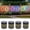2PCS, variant on Solar Mandala Projection Wall Light - 7-Color Changing, Waterproof Metal for Yard & Patio