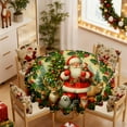 thumbnail image 6 of Loespoir Festive Christmas Tablecloth, Santa Claus Decoration and Vibrant Colors, Holiday Mood Setting Table Cover, Seasonal Table Decor for Family Dinners and Party Settings(D), 6 of 6