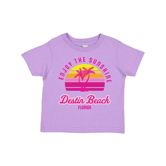 Inktastic Summer Enjoy the Sunshine Destin Beach Florida in Pink Boys or Girls Toddler T-Shirt