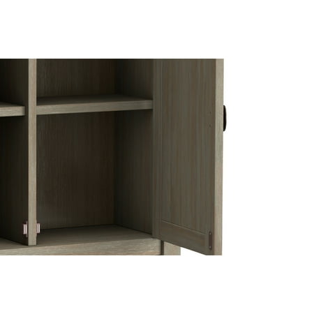 Simpli Home - Redmond Low Storage Cabinet - White