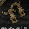 thumbnail image 2 of Helmet Rail Mount Adapter for OPS ARC/Wendy M-LOK Fast Helmets, 360° Rotation Tactical Headset Attachment, Secure & Adjustable Positioning, Durable Polymer, 2 of 8
