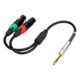 thumbnail image 4 of Cable De Conexión De Audio De 11,81 Pulgadas 6,35, Cable De Audio Hembra XLR Dual, Núcleo De Alambre De Cobre Para Amplificador De Potencia, 4 of 7