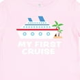 thumbnail image 4 of Inktastic My First Cruise with Cruise Ship and Palm Trees Boys or Girls Baby T-Shirt, 4 of 5