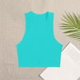 thumbnail image 2 of JGGSPWM Women's Tank Tops Summer Sleeveless Racerback Casual Round Neck Ribbed Shirts Tees Mint Green S, 2 of 3