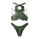 thumbnail image 5 of WILLBEST Trajes de Baño Mujer Bikini Con Tirantes de Color Liso Para Mujer, E y Cómodo, 5 of 5