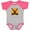 Baseball Heather and Hot Pink, variant on Inktastic Field Hockey Player Team Coach Boys or Girls Baby Bodysuit