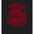 thumbnail image 2 of Uncle Bringer Of Snacks Adult Black Crew Neck Short Sleeve Tee-Small, 2 of 4