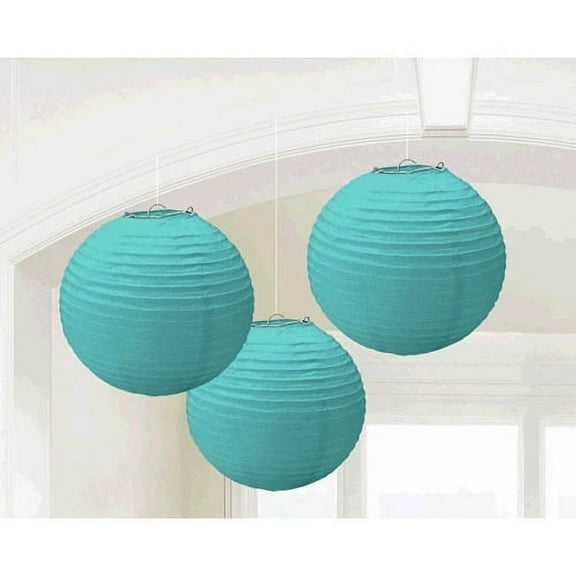 Robin's Egg Blue Paper Lanterns (3ct)