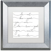 Trademark Fine Art "How Good Black" Canvas Art by Lisa Powell Braun, White Matte, Silver Frame