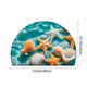 thumbnail image 3 of Uuiauoio Half Circle Bath Mat Non-Slip, Bathroom Rugs, Rubber Backing Absorbent Quick Dry Machine Washable Carpet for Bathroom Floor, Bedroom Home Decor 16" x 24", 3 of 6