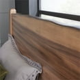 thumbnail image 5 of Pemberly Row Farmhouse Brown Live Edge Wood Queen Headboard and Nightstand, 5 of 7