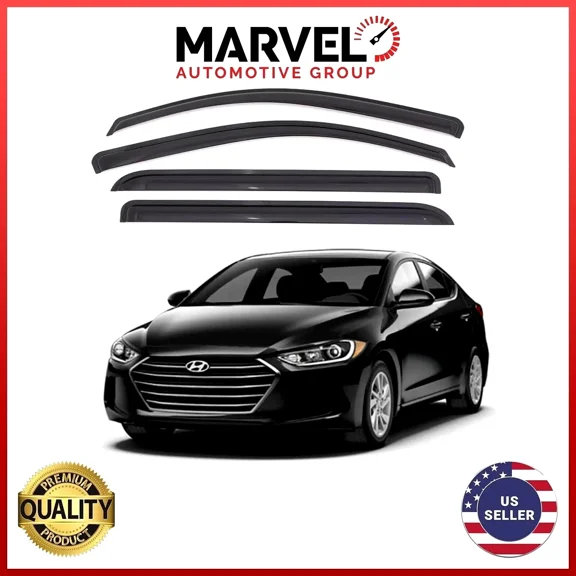 For Hyundai Elantra 2017-2020 Window Vent Visor Rain Guard Deflector