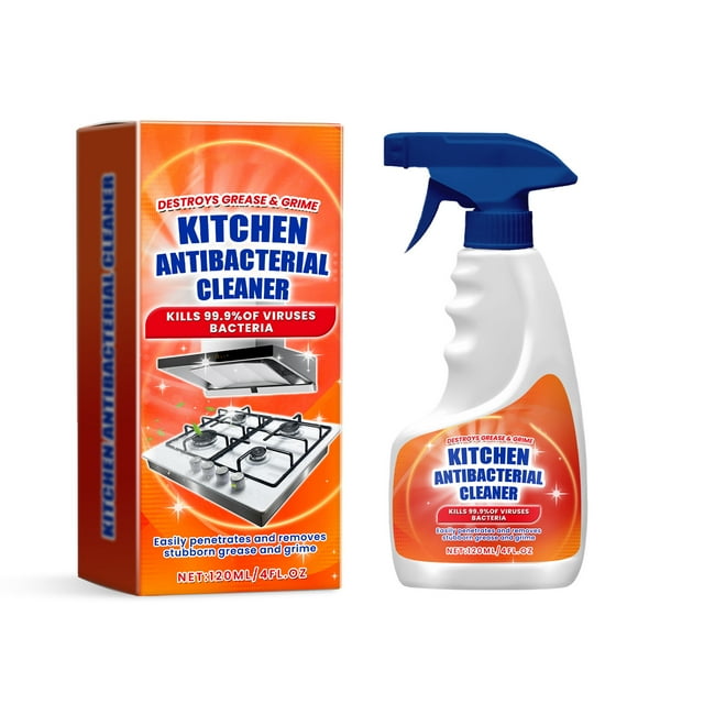 Limpiador en aerosol para cocina, limpiador de campanas extractoras, eliminador de grasa y manchas, 120 ml