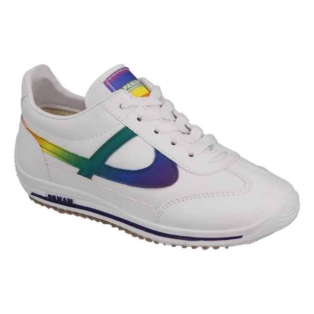 Tenis Panam Mujer Casuales Ligeros Cómodos Urbanos Blancos blanco 22 Panam