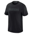 thumbnail image 2 of Men's J. Palmer  Black Las Vegas Raiders Play Action Tri-Blend Performance T-Shirt, 2 of 6