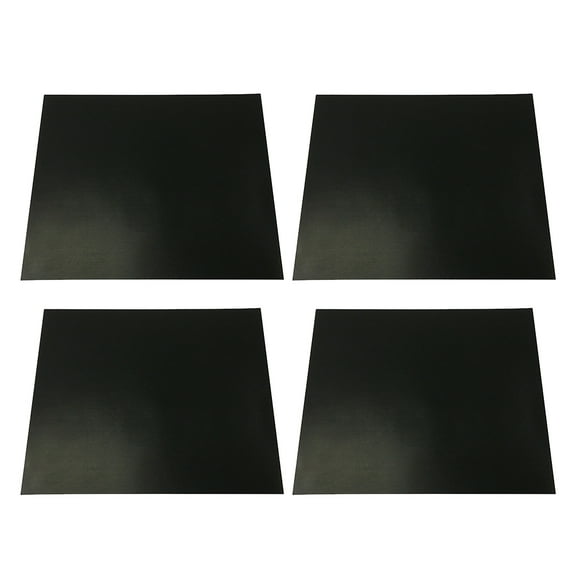 Raindrops Black PTFE BBQ Grill Mat for Barbecue Use NonStick Baking Pad Mat 4 Pieces Set