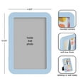 thumbnail image 6 of DesignOvation 4x6 Rounded Basic Light Blue Decorative Tabletop Picture Frame, 6 of 12
