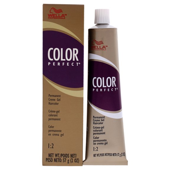 Color Perfect Permanent Creme Gel Haircolor - 9A Pale Ash Blonde by Wella for Women - 2 oz Hair Color