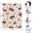 thumbnail image 4 of Happy Thanksgiving Turkey Fall Pumpkin Blanket,Comfortable Soft Lamb Wool Throw Blanket,All Season,Warm Lightweight Blankets for Sofa Bed Couch Living Room Chair,30"x40", 4 of 4