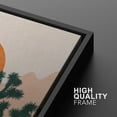 thumbnail image 5 of IDEA4WALL Framed Canvas Print Wall Art Set of 3 Joshua Tree Art Prints Large Boho Wall Decor Minimalist Modern Mid Century Abstract Desert Cactus Modern Artwork for Bedroom - Black 24"x36"x3, 5 of 5