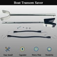 thumbnail image 2 of Adjustable Transom Saver 20"-33" Heavy-Duty Composite Head & Shock Absorbing Boat Motor Support for Outboard Engines, Rollers & Trailer Mounts, 2 of 8