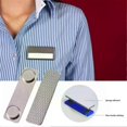 thumbnail image 5 of 10pcs Metal Strong Magnetic Badge Rectangular Badge Magnets for School Hotel Trade Shows, 5 of 5