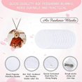 thumbnail image 2 of Exquisite 100 Pieces Sublimation Air Freshener Blanks DIY Air Freshener Scented Blank Car Pressed Felt for DIY Heat Press-Round, 2 of 5