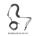 thumbnail image 3 of Coiled Surfboard Leash with Adjustable Length 90-300cm, Ankle Strap, Elastic Rope, Safety and Durability for Paddleboarding and Surfing Accessories, 3 of 6