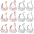 thumbnail image 1 of 12pcs Easter Candy Baskets Rabbit Design Gift Baskets Bunny Paper Handheld Basket, 1 of 7