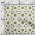 thumbnail image 2 of oneOone Polyester Spandex Dark Olive Green Fabric Asian Block Floral Sewing Craft Projects Fabric Prints By Yard 56 Inch Wide, 2 of 4