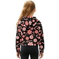 thumbnail image 2 of Xoenoiee Christmas Candy Print Long Sleeve Hoodies for Girls Kids Fleece Fall Outfits Sweatshirts Y2k Winter Zip Up Jackets Oversized Tops Clothes, Size 5-6 Years, 2 of 7