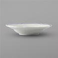 thumbnail image 1 of Tuxton SBD-090 9 oz Porcelain White Scalloped Blue Band Rim Soup Bowl, 1 of 1