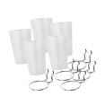thumbnail image 5 of SunniMix 5 Assorted Pegboard Cups with s, Pegboard Containers with Hooks for Arts and Clear, 5 of 8