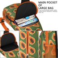 thumbnail image 4 of Crossbody Sling Backpack for Women Men Seamless Papaya Pattern Shoulder Sling Crossbody Casual Chest Bag for Travel Sports Running Hiking, 4 of 6