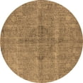 thumbnail image 1 of Ahgly Company Indoor Round Oriental Brown Industrial Area Rugs, 5' Round, 1 of 4