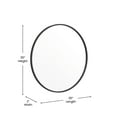 thumbnail image 6 of Flash Furniture Julianne 30" Round Wall Mounted Accent Mirror with Matte Black Frame, 6 of 12