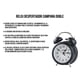 thumbnail image 4 of Reloj Despertador Campana Retro Analógico Estilo Vintage Alarma Decorativo Retro Retroiluminación (Negro), 4 of 11