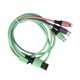 thumbnail image 3 of Cable de carga rápida USB múltiple de silicona líquida 3 en 1 para puertos IOS/Tipo C/Micro USBVerde, 3 of 5