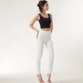 thumbnail image 4 of Women's Zip-Up Cropped Athletic Tank Top with Built-In Bra and Contoured Seam Design - Medium, Black, 4 of 6