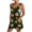 Army Green—Summer Shorts for Women, variant on Women's Summer Overalls Boho Floral Rompers U Neck Sleeveless Loose Shorts Jumpsuits Loose Fit Cute Daisy Sunflower Print Rompers Beach Vacation OutfitsArmy Green XXXL