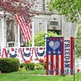 thumbnail image 6 of 4th of July Patriotic Decorative Garden Flag, USA America Freedom Stripes Love Beach Coastal Yard Outside Home Decoration, American Nautical Starfish Outdoor Small Decor Double Sided 12 x 18, 6 of 6