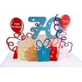 thumbnail image 1 of iGifts and Cards Happy 70th Birthday with Lots of Presents 3D Pop up Greeting Card - 70th Birthday, 1 of 5