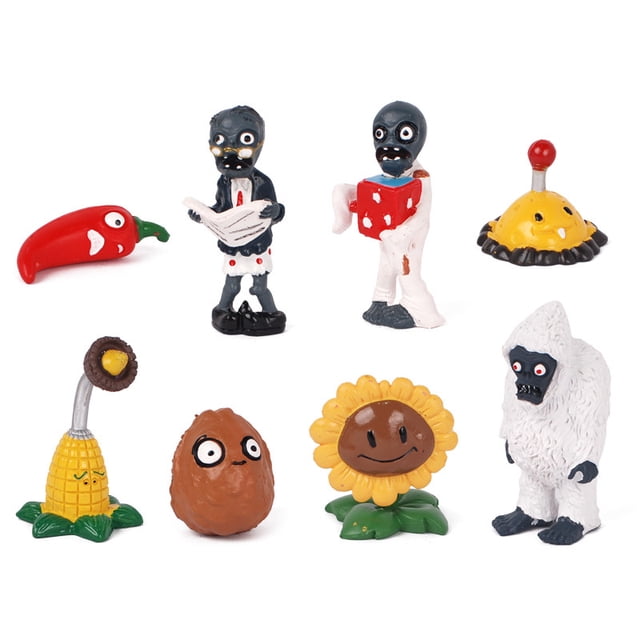 Colección de juguetes Plants vs Zombies Peashooter x8