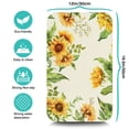 thumbnail image 5 of 2 Pack Washable Rubber Sunflower Cute Floral Dish Drying Mats for Kitchen Counter Home Large Coffee Bar Pad Accessories and Decor for Utensils Stemware (2pcs 19.5''x12''), 5 of 6