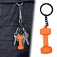 thumbnail image 1 of Mini llavero con mancuernas para entusiastas del fitness | Llavero de halterofilia de silicona para los amantes del gimnasio | Lindo accesorio de entrenamiento | Regalo unisex | Decoración Bolso, 1 of 7