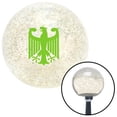 thumbnail image 1 of American Shifter  Green Eagle Coat of Arms Clear Metal Flake Shift Knob with M16 x 1.5 Insert Shifter, 1 of 1